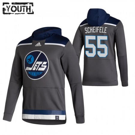 Kinder Eishockey Winnipeg Jets Mark Scheifele 55 2020-21 Reverse Retro Pullover Hooded Sweatshirt